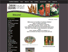 Tablet Screenshot of carolinacreationsnewbern.com